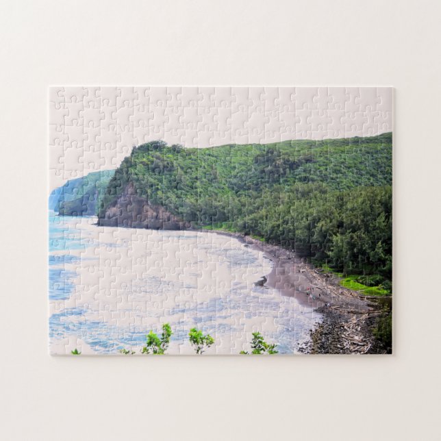 Quebra-cabeça Pololu Beach Hawaii - 11x14 - 252 pcs. (Horizontal)