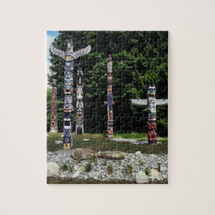 Quebra-cabeça Pólos de Totem, Vancôver, Colômbia britânica