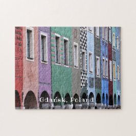 Quebra-cabeça Polska Polônia Gdańsk Cidade antiga vintage Polôni