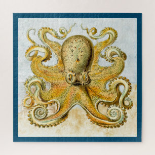 Quebra-cabeça Polvo Kraken Lula Pintada Náutica