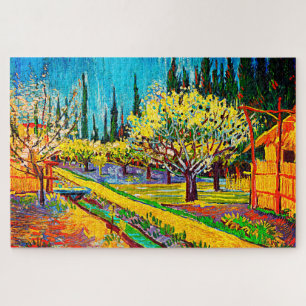 Quebra-cabeça Pomar Bordado por Cypress Vincent Van Gogh