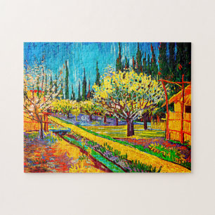 Quebra-cabeça Pomar Bordado por Cypress Vincent Van Gogh
