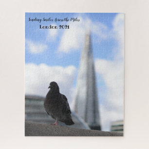 Quebra-cabeça Pombo de Londres com visão preguiçosa do barbeiro