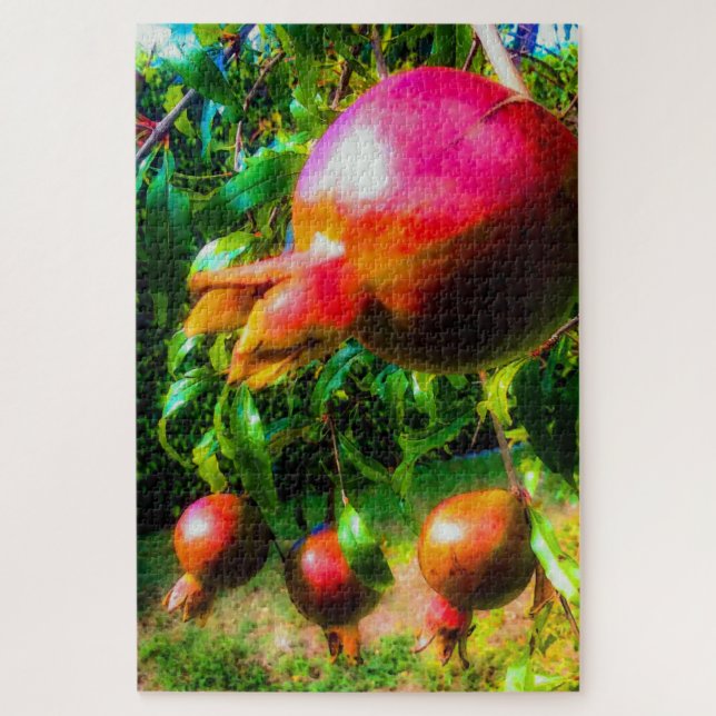 Quebra-cabeça Pomegranatos na árvore (Vertical)