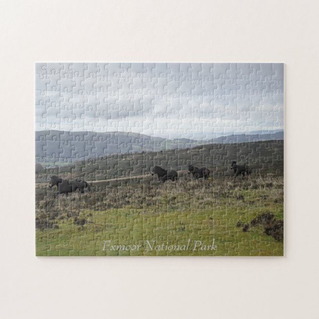 Quebra-cabeça Ponies on Exmoor National Park, Inglaterra (Horizontal)