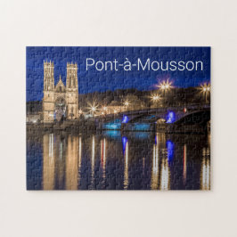 Quebra-cabeça Pont a Mousson Panorama com Moselle Souvenir
