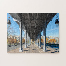 Quebra-cabeça Pont de Bir-Hakeim sobre o Sena - Paris, França