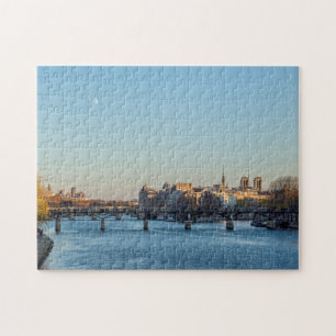Quebra-cabeça Pont des Arts and ile de la Cite - Paris, França