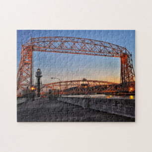 Quebra-cabeça Ponte aérea levante e farol Duluth Minnesota