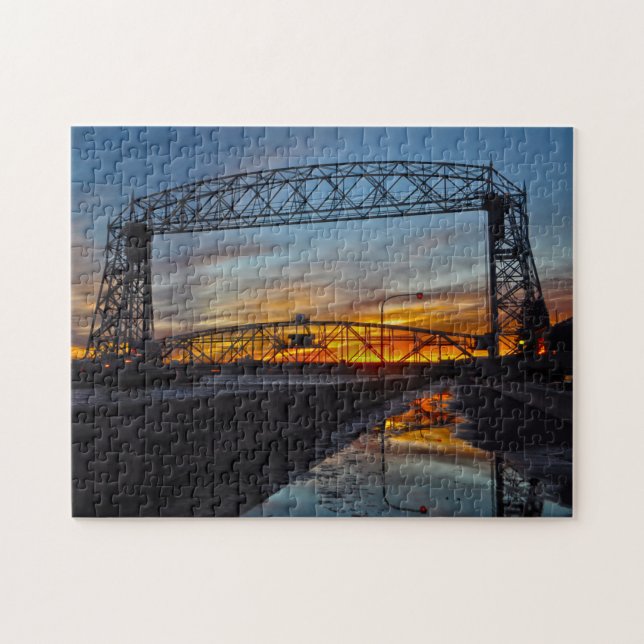 Quebra-cabeça Ponte Aerial Lift Duluth Minnesota (Horizontal)