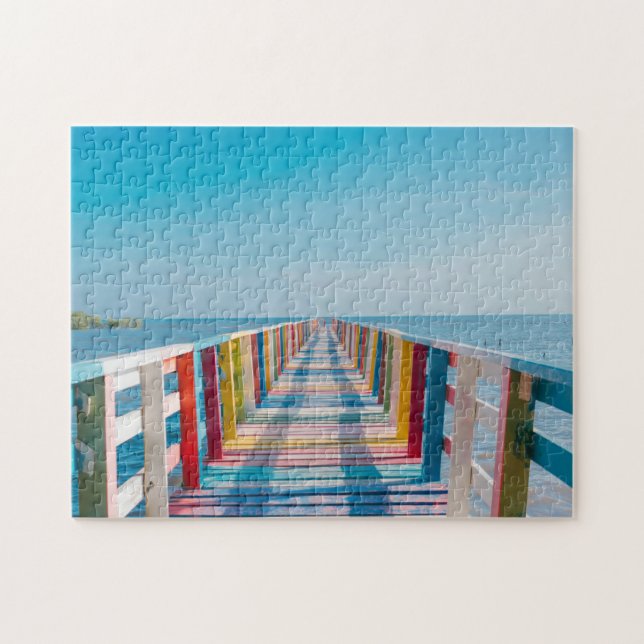 Quebra-cabeça Ponte Arco-íris (Horizontal)