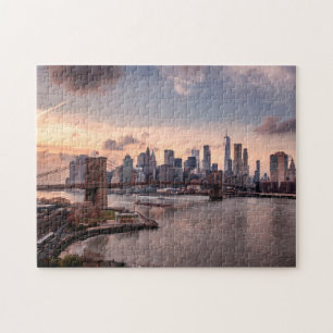 Quebra-cabeça Ponte Brooklyn e Manhattan Inferior