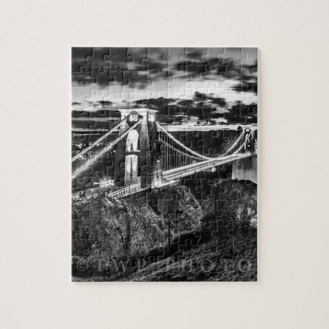 Quebra-cabeça Ponte BW de Clifton (Vertical)