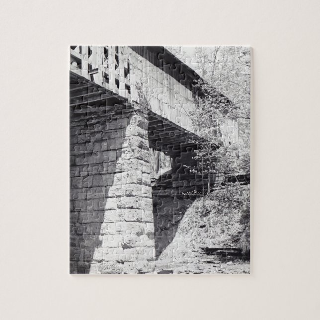 Quebra-cabeça Ponte coberta (Vertical)