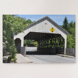 Quebra-cabeça Ponte coberta Desfiladeiro Quechee,Vermont - Quebr