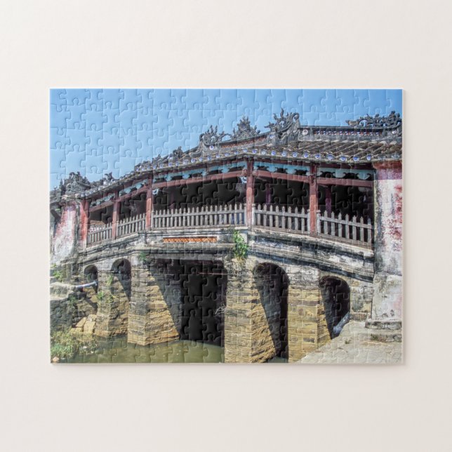 Quebra-cabeça Ponte coberta japonesa antiga em Hoi An - Vietnã (Horizontal)