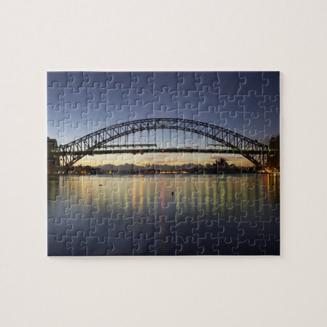 Quebra-cabeça Ponte da Baía de Sydney e Ópera de Sydney em (Horizontal)