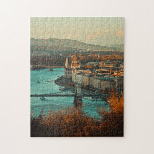 Quebra-cabeça Ponte da Cadeia Széchenyi Paisagem Budapest Hungr
