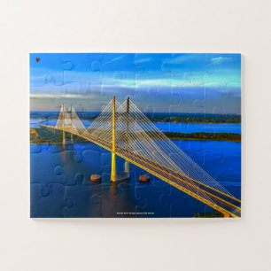 Quebra-cabeça Ponte Dames Point Jacksonville Flórida.