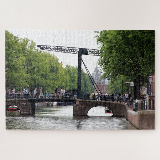 Quebra-cabeça Ponte de alumínio, Amsterdã, Holanda (Horizontal)