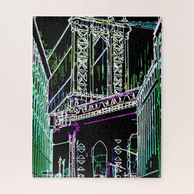 Quebra-cabeça Ponte de Brooklyn (Vertical)