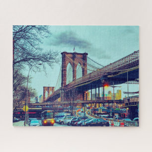 Quebra-cabeça Ponte de Brooklyn Nova York.