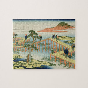 Quebra-cabeça Ponte de oito porções, província de Mucawa, Jap
