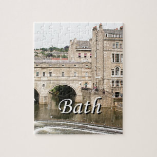 Quebra-cabeça Ponte de Pulteney, rio de Avon, banho, Inglaterra