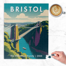 Ponte de suspensão de Clifton com Bristol Retroati