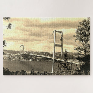 Quebra-cabeça Ponte do Bósforo Istambul Turquia Vintage