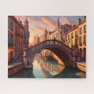 Quebra-cabeça Ponte do ornamentado sobre um Canal