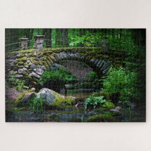 Quebra-cabeça Ponte do troll na Floresta - 20x30