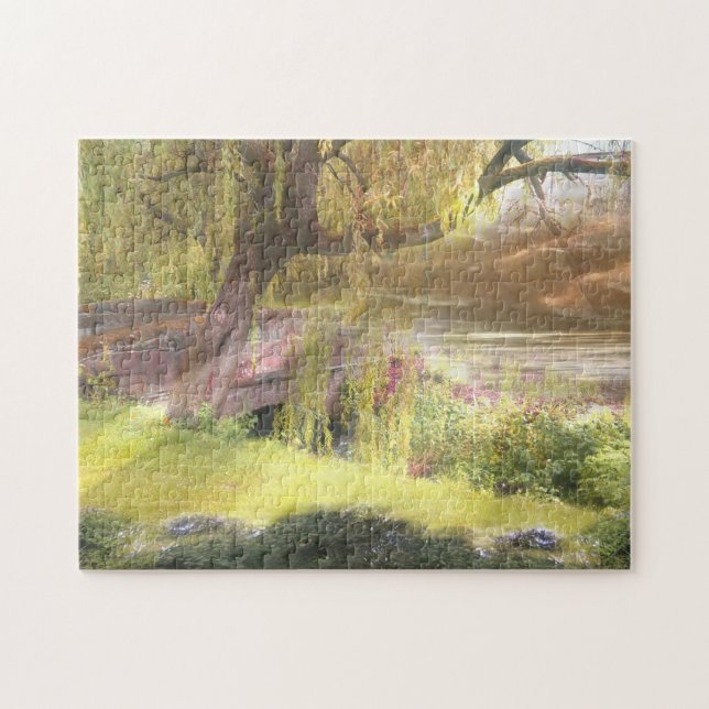 Quebra-cabeça Ponte do Verão-Outono de Scotland (Horizontal)