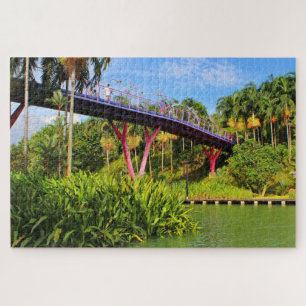 Quebra-cabeça Ponte Dragonfly e lago, Singapura