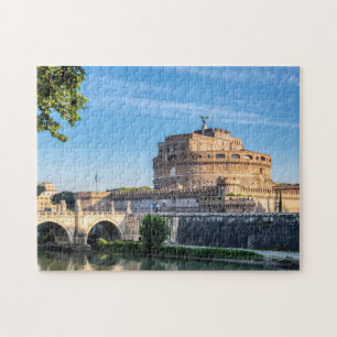 Quebra-cabeça Ponte e Castelo Sant'Angelo de madrugada - Roma, I