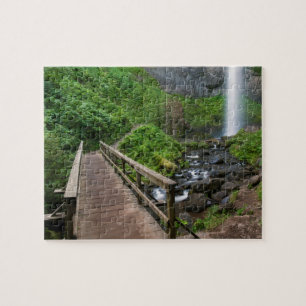 Quebra-cabeça Ponte em Latourell Falls, Columbia River Gorge,