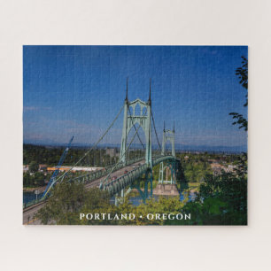 Quebra-cabeça Ponte Johns Ruas Portland Oregon