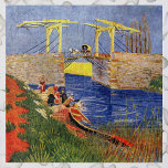 Quebra-cabeça Ponte Langlois em Arles por Vincent van Gogh<br><div class="desc">Ponte Langlois em Arles, por Vincent van Gogh, é uma pintura marítima de apos impressionismo de arte antiga que inclui mulheres camponesas lavando roupas no riacho. Sobre o artista: Vincent Willem van Gogh era um pintor do Post Impressionista cujo trabalho era mais notável por sua beleza áspera, honestidade emocional e...</div>