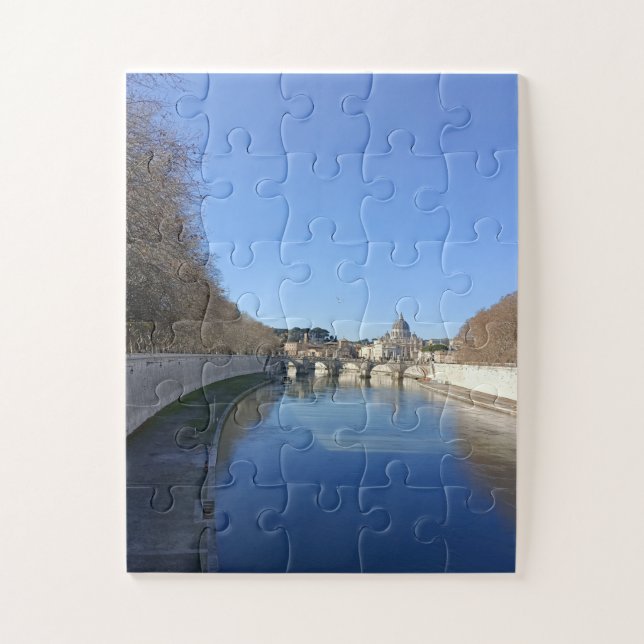 Quebra-cabeça Ponte natural sobre o rio Tiber (Vertical)