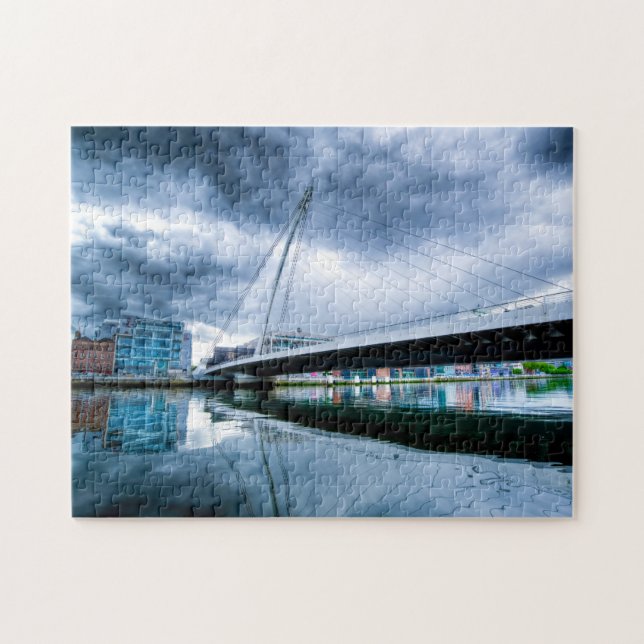 Quebra-cabeça Ponte Samuel Beckett Dublin. (Horizontal)