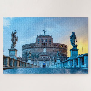 Quebra-cabeça Ponte Sant'Angelo de madrugada - Roma Itália
