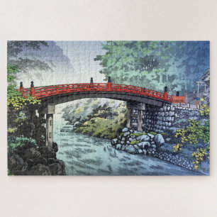 Quebra-cabeça Ponte Shinkyo em Nikko por Tsuchiya Koitsu