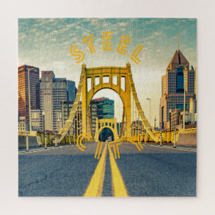 Quebra-cabeça Ponte Skyline City em Pittsburgh Pennsylvania