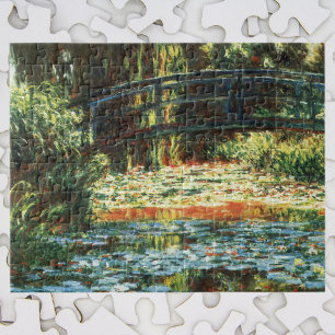 Quebra-cabeça Ponte sobre a lagoa de Waterlily por Claude Monet