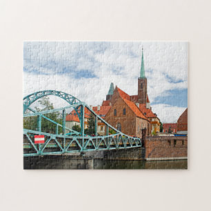 Quebra-cabeça Ponte Tumski, Breslávia, Polônia Jigsaw Puzzle