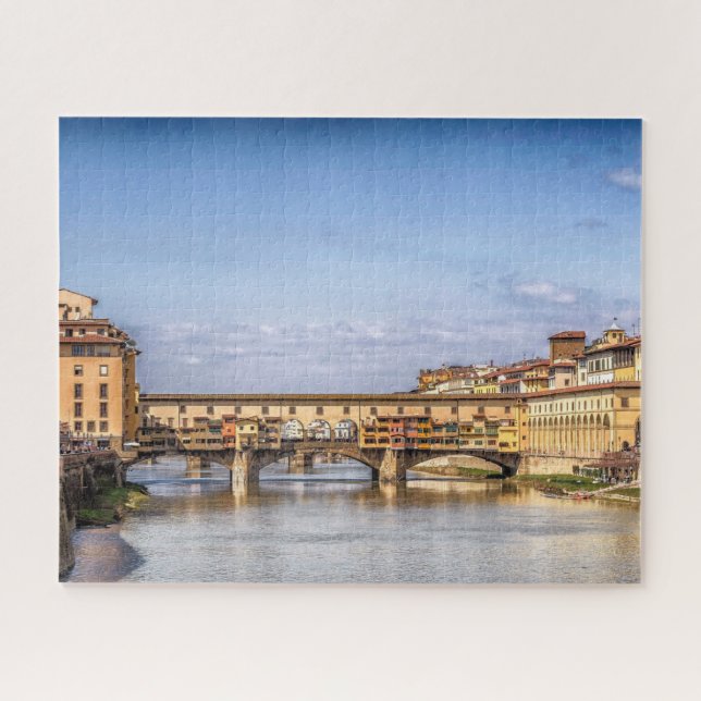 Quebra-cabeça Ponte Vecchio Em Florença, Itália (Horizontal)