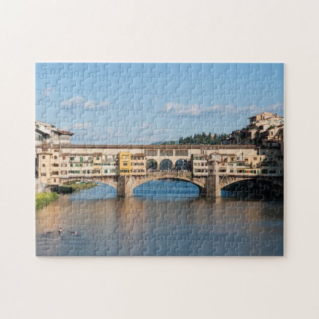 Quebra-cabeça Ponte Vecchio — Ponte velha - Florença, Itália (Horizontal)