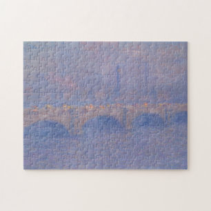 Quebra-cabeça Ponte Waterloo Efeito da Luz Solar Pintura Monet
