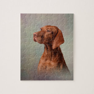 Quebra-cabeça Ponteiro engraçado de tiragem de Vizsla