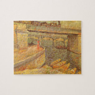 Quebra-cabeça Pontes através do Seine por Vincent van Gogh